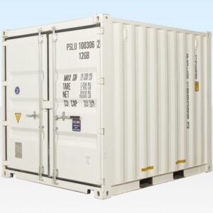 10ft White Shipping Container – New One Trip RAL 9003