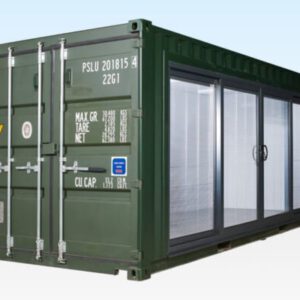 20ft New Container Home Office – One Trip – Green