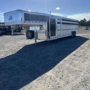 2025 Elite Trailers 8'x28′ Show Cattle Stock Combo Trailer