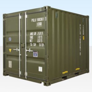 10ft Green Shipping Container – New One Trip RAL 6007