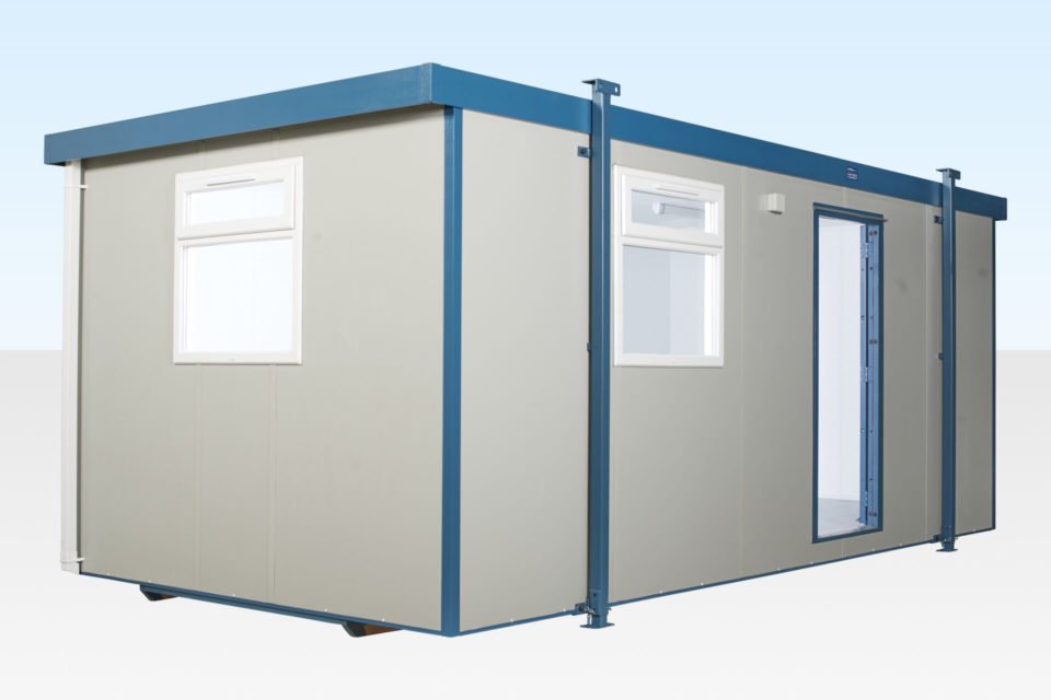20ft x 10ft Jackleg Office Cabin – New – Goosewing Grey