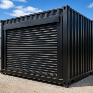 refurbished 16ft storage container roll-up door