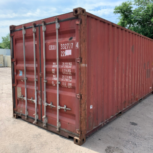 20ft Used Shipping Container (8.5ft Tall) – Brick Red – Wind & Watertight Storage