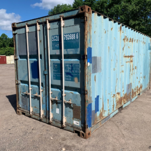 20ft x 8ft x 8.5ft Tall –Used Shipping / Storage Container-Wind and Watertight – Blue