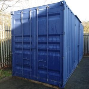 20ft Shipping Container With Side Door – Cobalt Blue