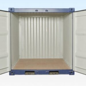 8ft x 8ft one trip shipping container blue