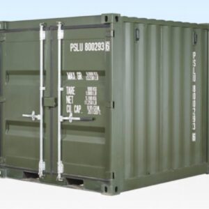 8ft shipping container green